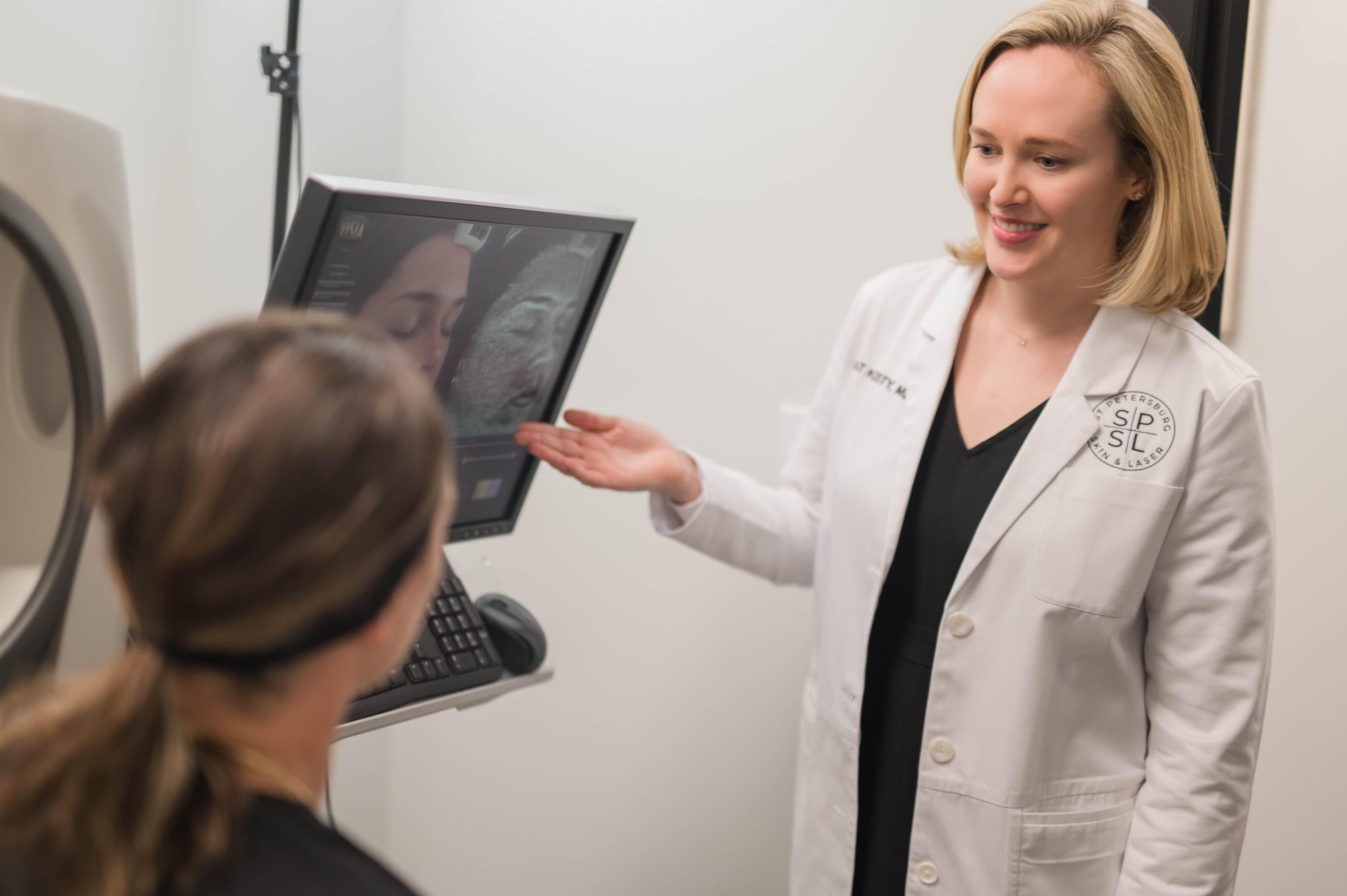 Before and after treatment results showcasing physician-performed cosmetic dermatology