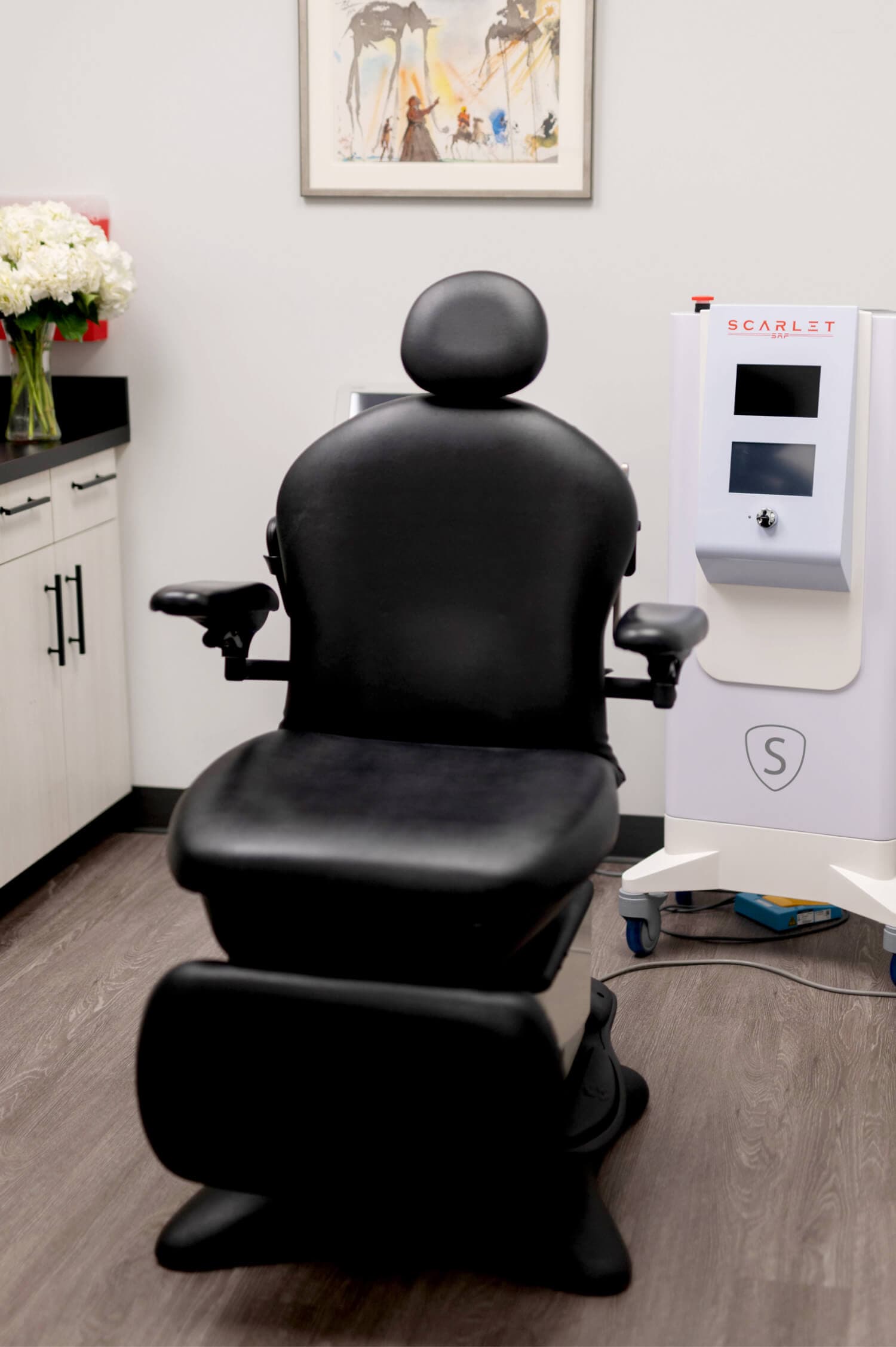 IPL and photofacial treatment room